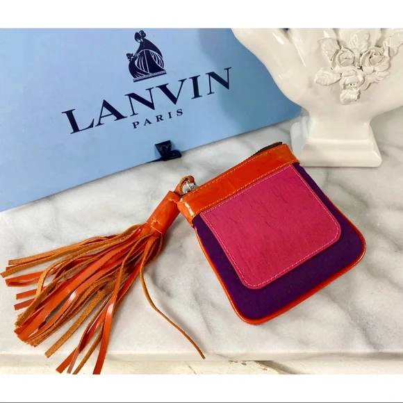 |SOLD| Lanvin Rare Tassled Coin Purse - Picture 3 of 10